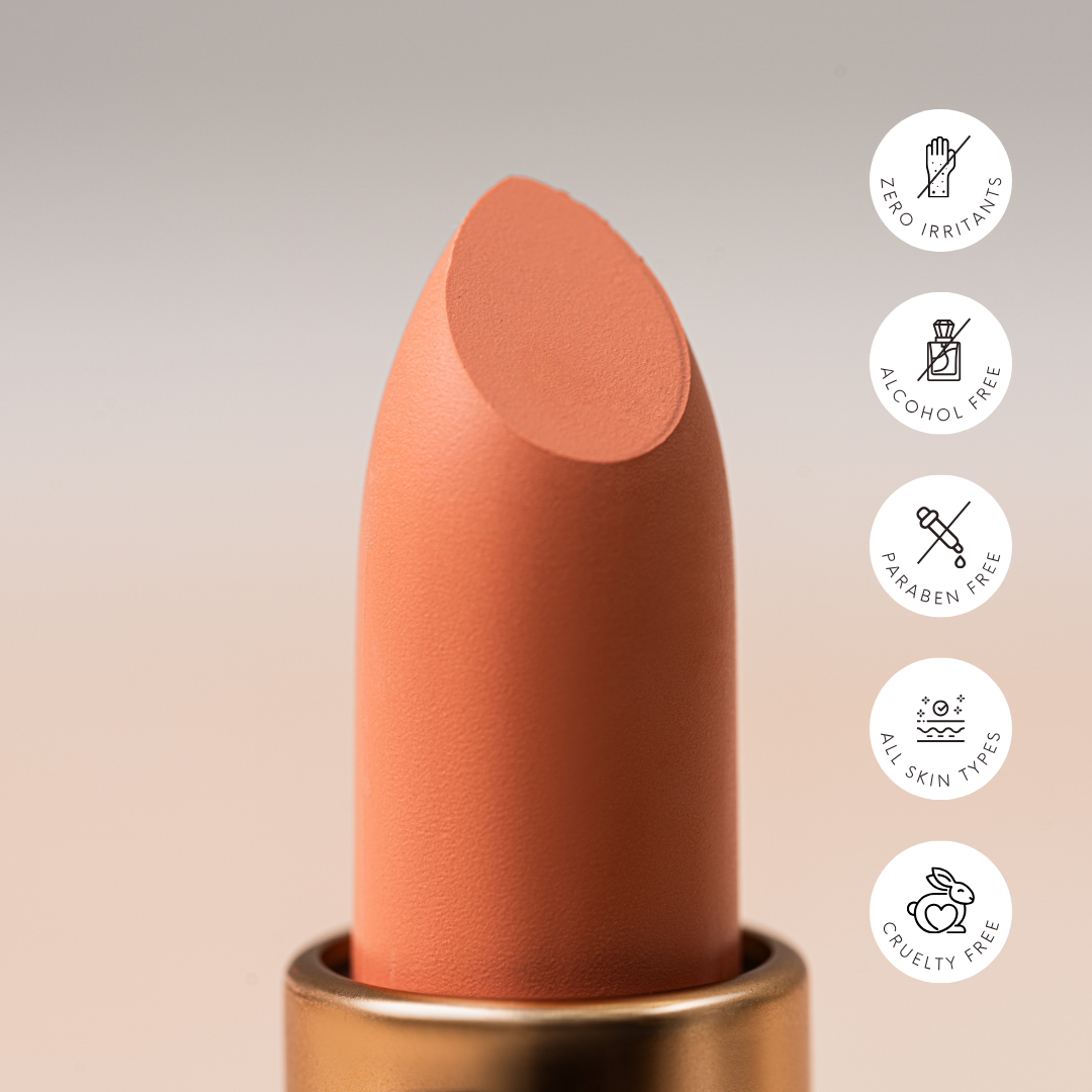 Desert Rose – Warm Nude Beige Satin Matte Lipstick