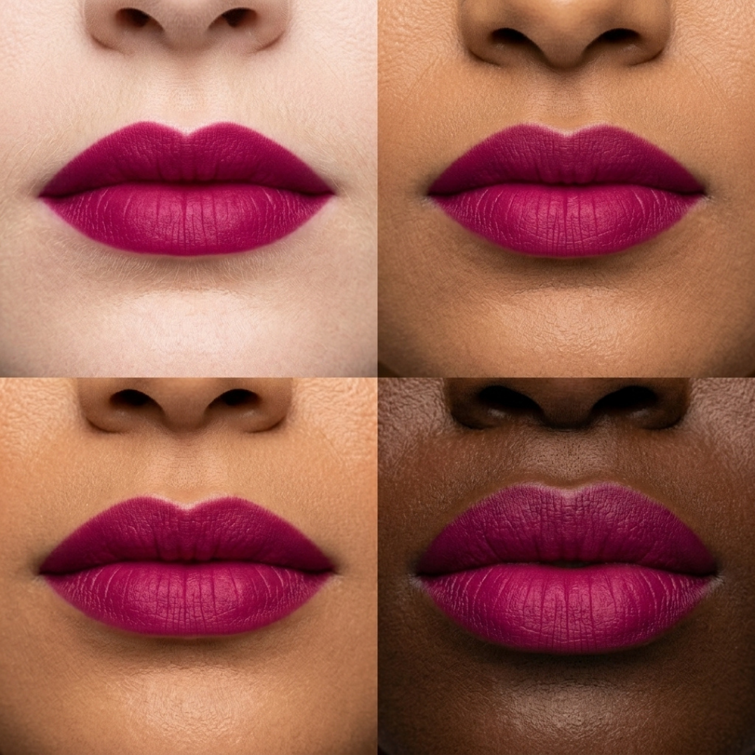 Fuchsia Dreams – Bold Purple Satin Matte Lipstick