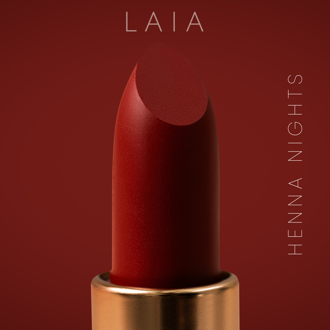 Henna Nights – Deep Red Festive Satin Matte Lipstick
