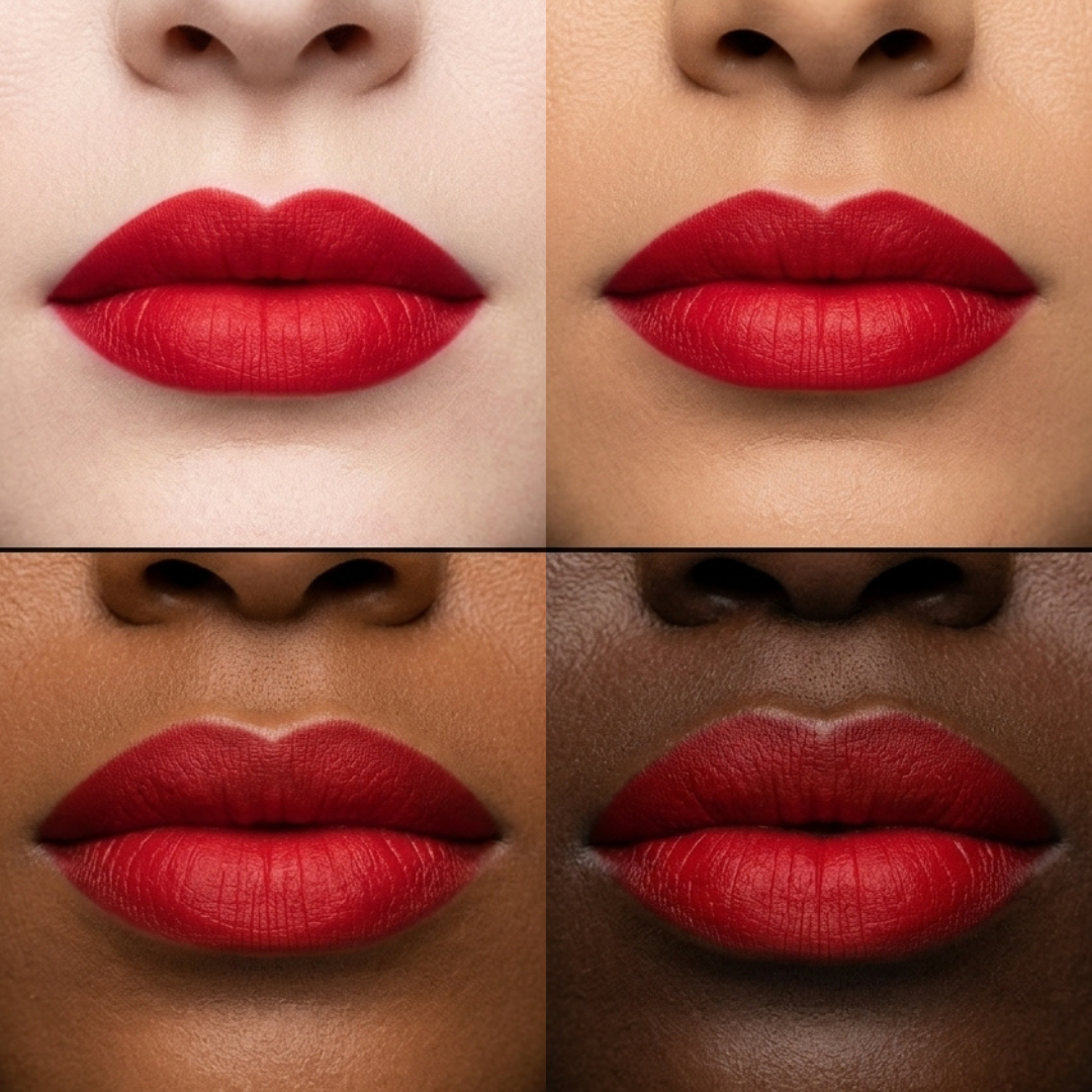Lady Cerise – Bright Cherry Red Satin Matte Lipstick