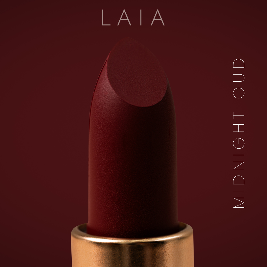 Midnight Oud – Deep Purple Bold Satin Matte Lipstick