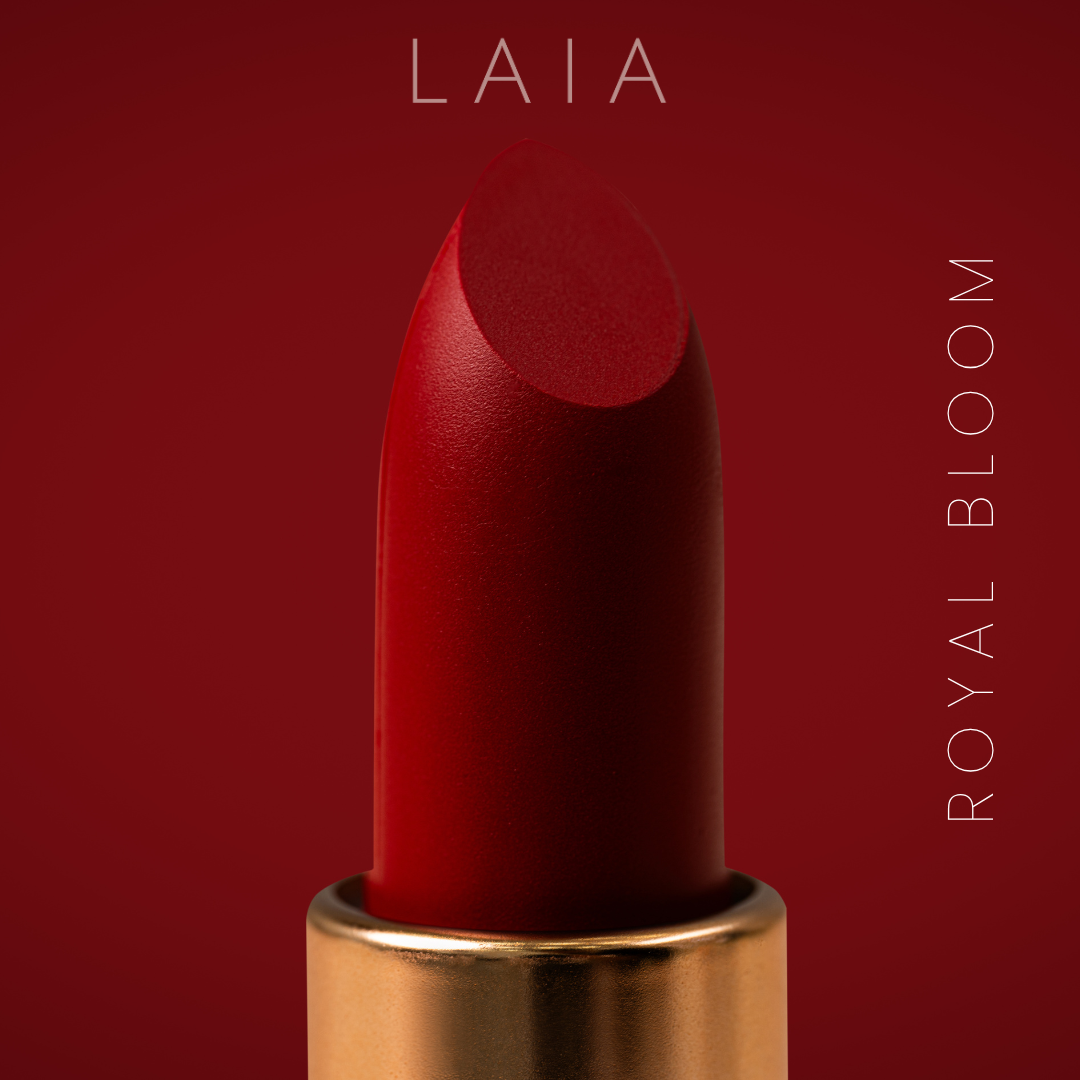 Royal Bloom – Scarlet Pink Satin Matte Lipstick for All Skin Tones